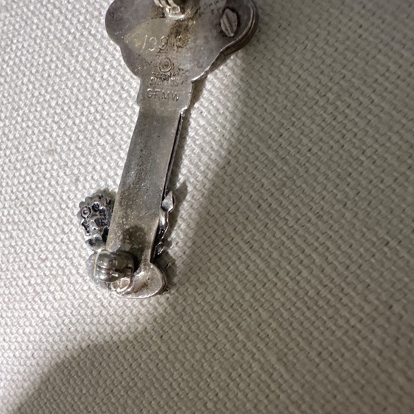 trifari Sterling silver brooche with Australian opal - Picture 6 of 10